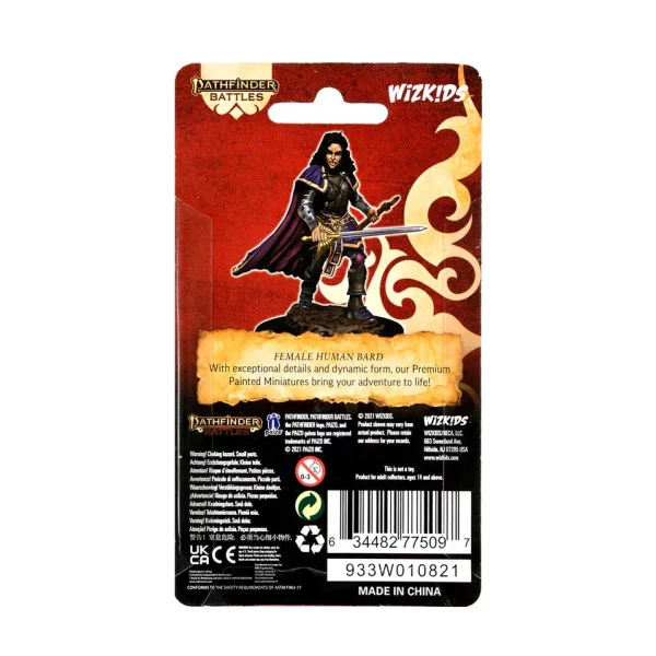 Pathfinder Battles: Premium Painted Figure - Человек-бард, женщина (Human Bard Female) — изображение 2