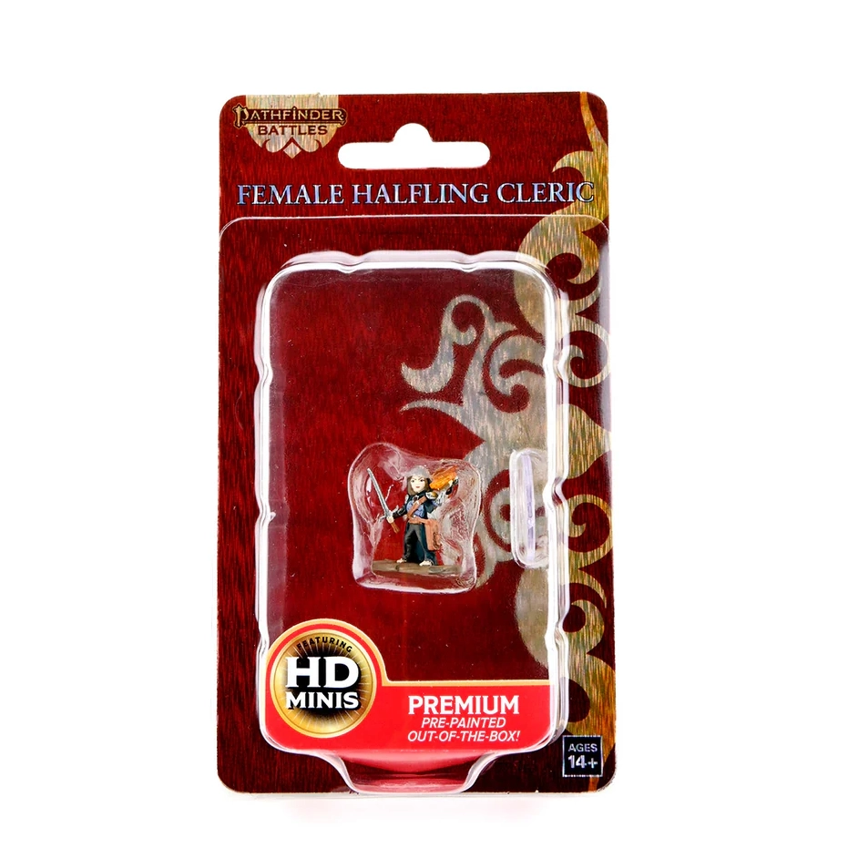 Pathfinder Battles: Premium Painted Figure - Полурослик-жрец, женщина Female Halfling Cleric)